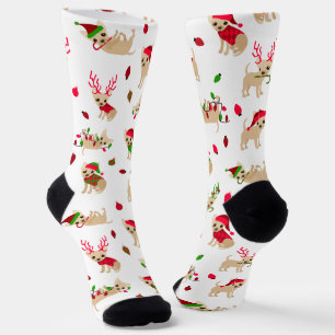 Weihnachten Chihuahuas Fawn Socks Socken