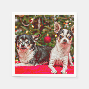 Weihnachten Chihuahuas Serviette