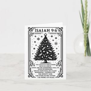 Weihnachten Christlicher Baum Für uns ist ein Kind Karte