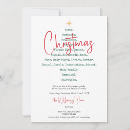 Weihnachten Christlicher Glaube Jesus Religiöse Einladung