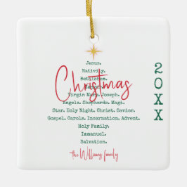 Weihnachten Christlicher Glaube Jesus Religiöse Keramikornament