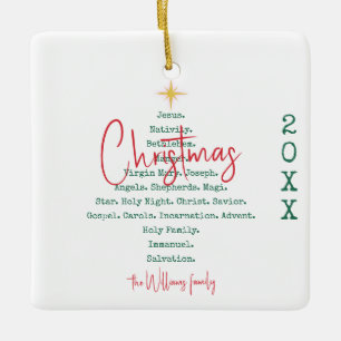 Weihnachten Christlicher Glaube Jesus Religiöse Keramikornament