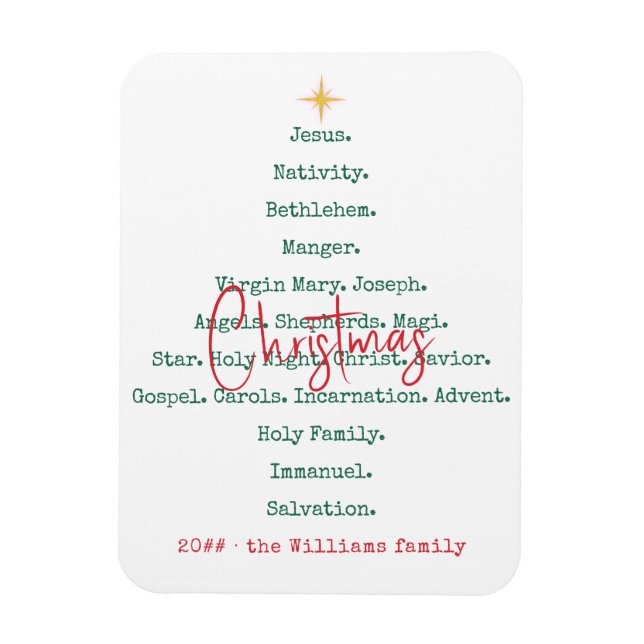 Weihnachten Christlicher Glaube Jesus Religiöse Magnet (Vertikal)