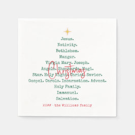 Weihnachten Christlicher Glaube Jesus Religiöse Serviette