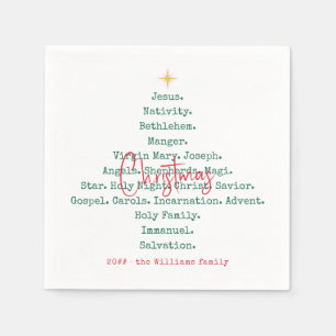 Weihnachten Christlicher Glaube Jesus Religiöse Serviette