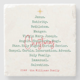 Weihnachten Christlicher Glaube Jesus Religiöse Steinuntersetzer