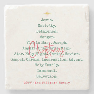 Weihnachten Christlicher Glaube Jesus Religiöse Steinuntersetzer