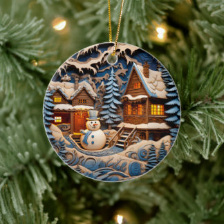 Weihnachten Christlicher Personalisierter Urlaub Keramik Ornament