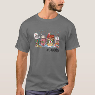Weihnachten CNA Life Nurse Kaffee Latte Hot Cocoa T-Shirt