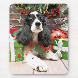 Weihnachten - Cocker spaniel - Laci Mousepad