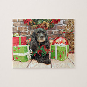 Weihnachten - Cocker spaniel - Lilie Puzzle