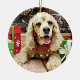 Weihnachten - Cocker spaniel - Mollie Keramikornament