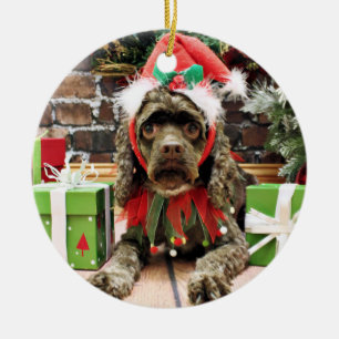 Weihnachten - Cocker spaniel - Zoe Keramikornament