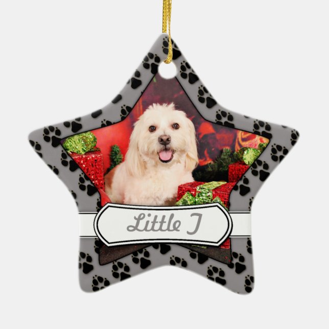 Weihnachten - Cockerspaniel - Toby, Havanese - Keramikornament (Hinten)