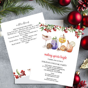 Weihnachten Cocktail Party Einladung