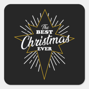 Weihnachten Cooler Geek Der Hl. Quadratischer Aufkleber