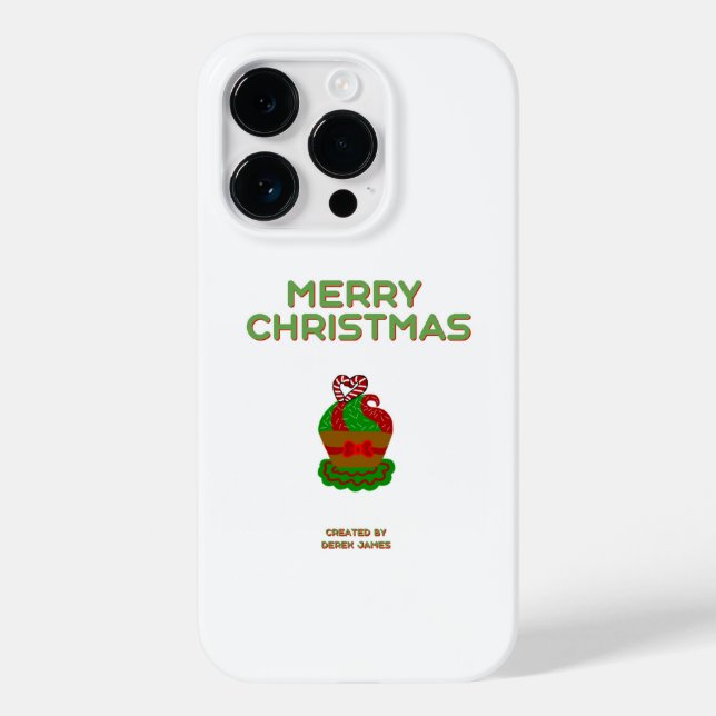 Weihnachten Cupcake Apple iPhone 14 Pro Fall Case-Mate iPhone Hülle (Rückseite)