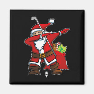Weihnachten Dabbing Golf Santa Hip Hop Dab Tanz Gi Magnet