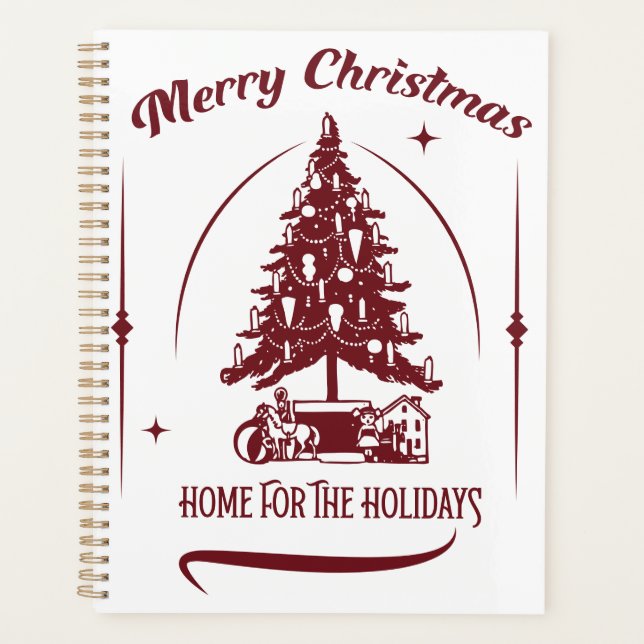 Weihnachten daheim im Vintage-Design Planer (Vorderseite)