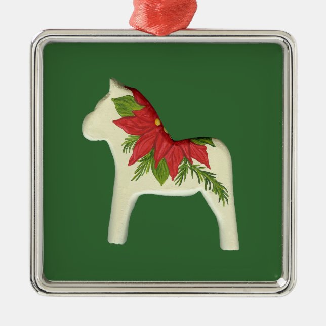 Weihnachten Dala Horse Ornament (Vorne)