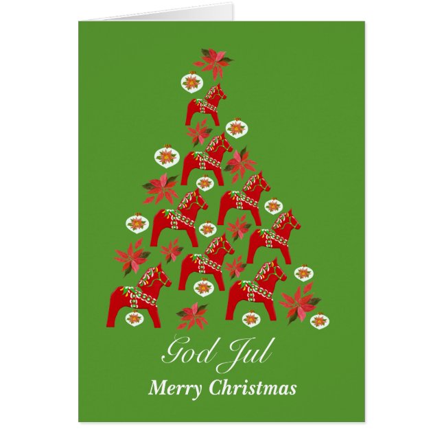 Weihnachten Dala Pferde (Vorne)