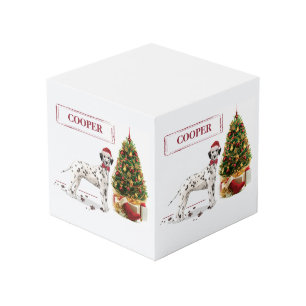 Weihnachten Dalmatiner Hund und Baum Würfel