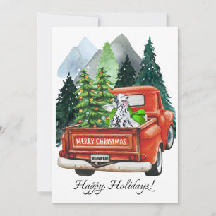 Weihnachten Dalmatiner & Vintager LKW