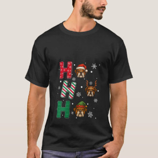 Weihnachten Damen Bulldogge Hunde Liebhaber Passen T-Shirt