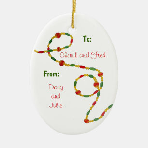 Weihnachten danken Ihnen zu verzieren Keramikornament