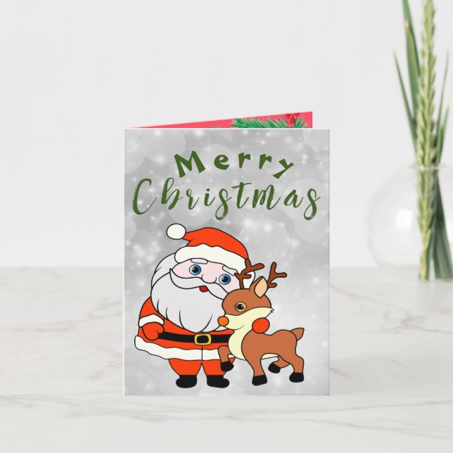 Weihnachten Dankeskarte (Vorderseite)