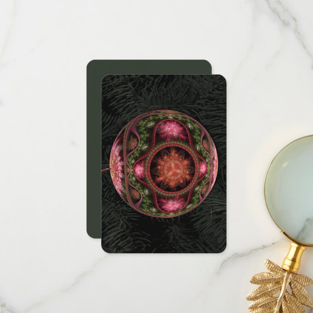 Weihnachten Dankeskarte (Vorderseite/Rückseite Beispiel)