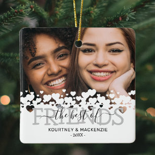 Weihnachten Das Foto der besten Freunde Keramikornament