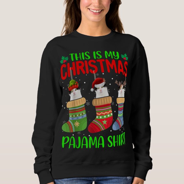 Weihnachten Das ist meine Weihnachts Pajama Chat K Sweatshirt (Vorderseite)