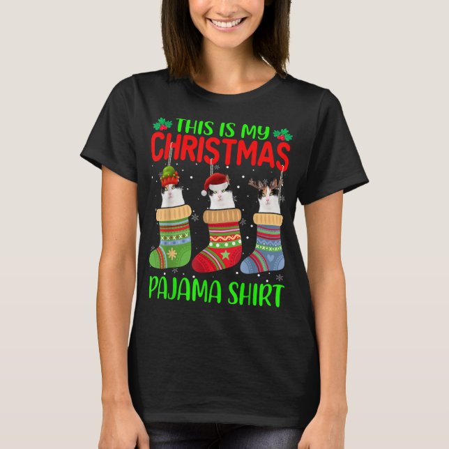 Weihnachten Das ist meine Weihnachts Pajama Chat K T-Shirt (Vorderseite)