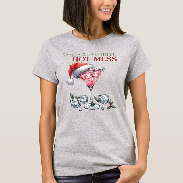 Weihnachten - das liebste heiße Mess Martini T-Shirt (Vorderseite)