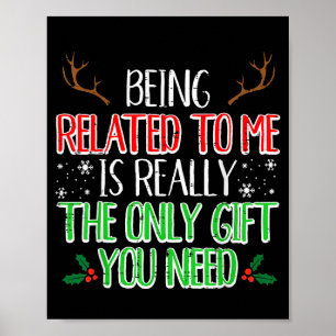 Weihnachten, das nur mit mir verwandt ist, Geschen Poster