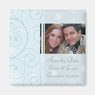 Weihnachten, das Save the Date Foto-Magneten Magnet