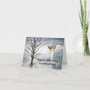 Weihnachten, das unser Land mit Liebe berührt Feiertagskarte