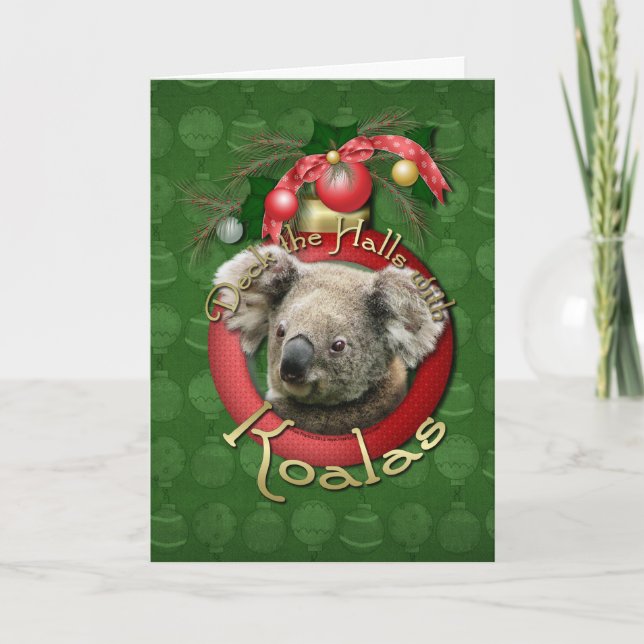 Weihnachten - Deck der Hallen - Koalas (Vorderseite)