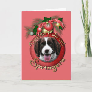 Weihnachten - Deck die Hallen Springer Spaniel Bax