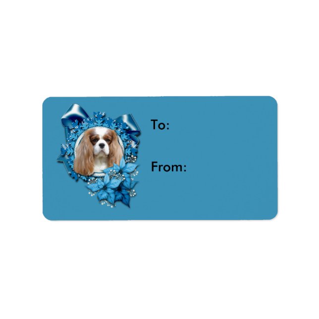 Weihnachten - Deck the Halls - Cavaliers Adressaufkleber (Vorne)