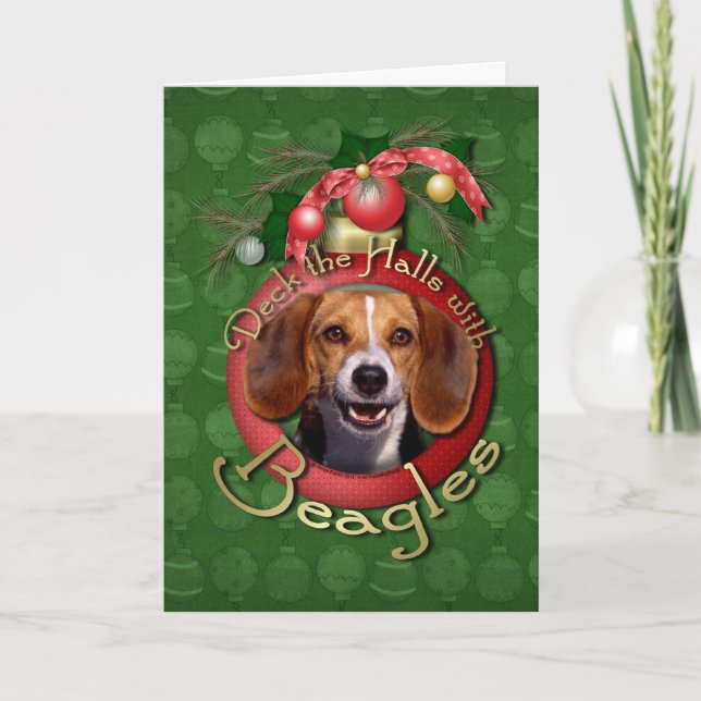 Weihnachten - Decke in den Hallen - Beagles (Vorderseite)