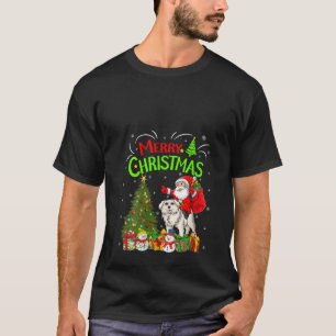 Weihnachten Dekorationen Santa Riding Große Pyrenä T-Shirt