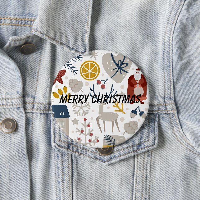 Weihnachten - Dekorationen Santa Tree Button (Beispiel)