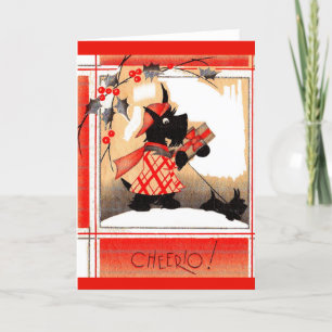 Weihnachten der 30er Jahre sagt Scottie dog "Cheer