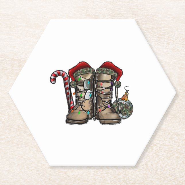 Weihnachten der Armee Untersetzer (Vorderseite)