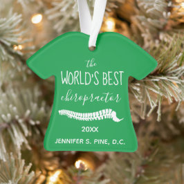 Weihnachten der beste Chiropraktor der Welt Ornament