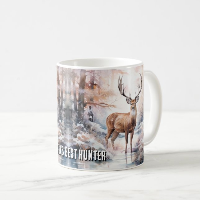 Weihnachten der besten Hirschjäger der Welt Kaffeetasse (VorderseiteRechts)