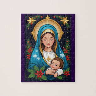 Weihnachten der christlichen römisch-katholischen puzzle