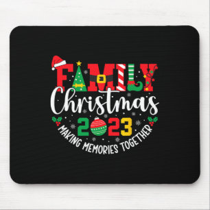 Weihnachten der Familie 2023 Matching Squad Santa Mousepad